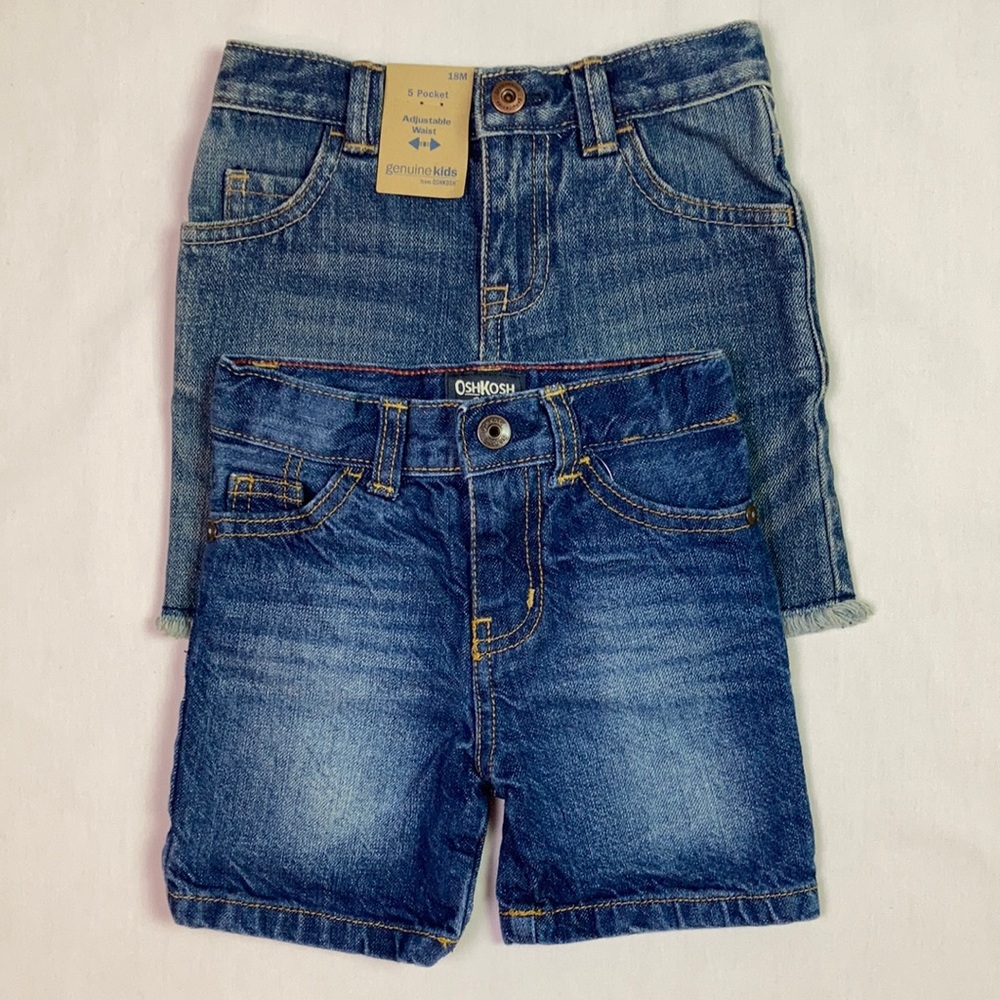 Bundle: Oshkosh & Genuine Kids Boys’ Denim Shorts